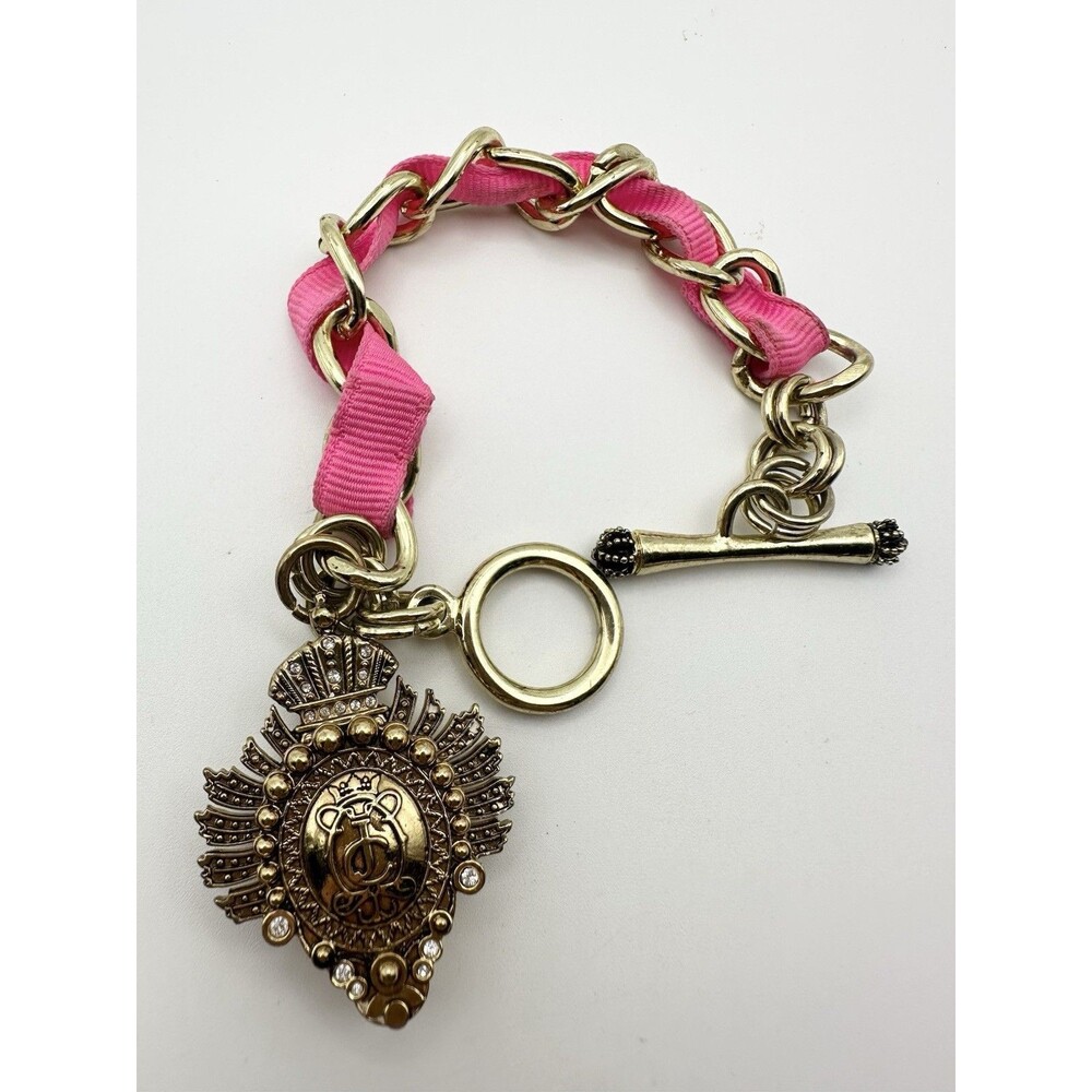 Juicy Couture toggle bracelet locket perfume 7.5”